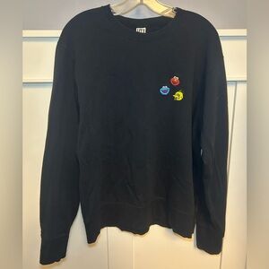 Kaws X Uniqlo Sesame Street embroidered heavy longsleeve